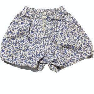 Vintage 90s New Moves Girls Floral Paisley High Rise Shorts Blue‎ White Size 12